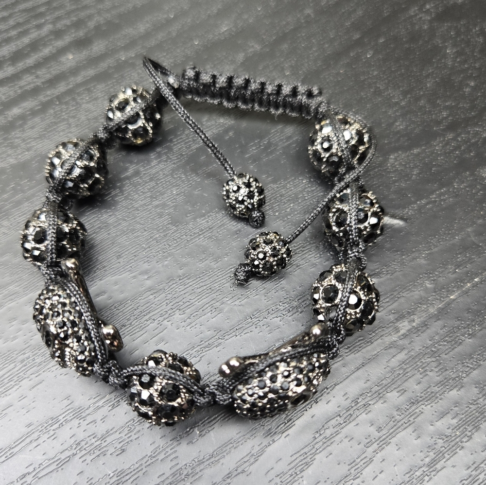 Bling jewelry skulls black crystal Shamballa